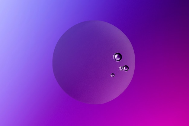 紫の抽象的な背景オイルバブルテクスチャ壁紙