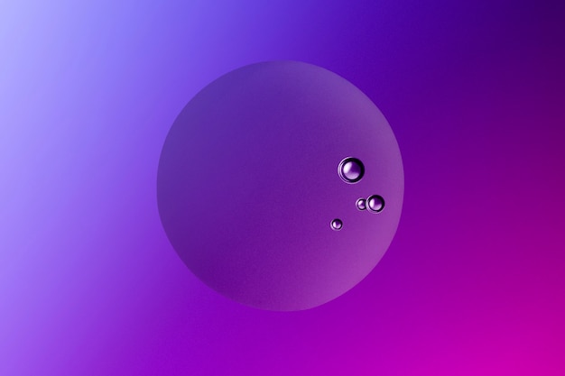 Purple abstract background oil bubble texture wallpaper