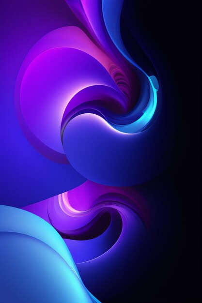 Purple and blue wallpaper with a swirl of light.