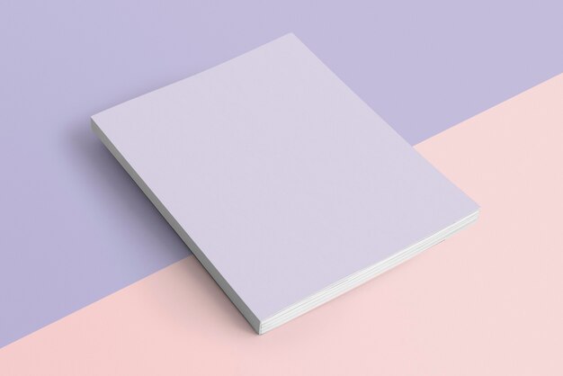 purple book on pastel background