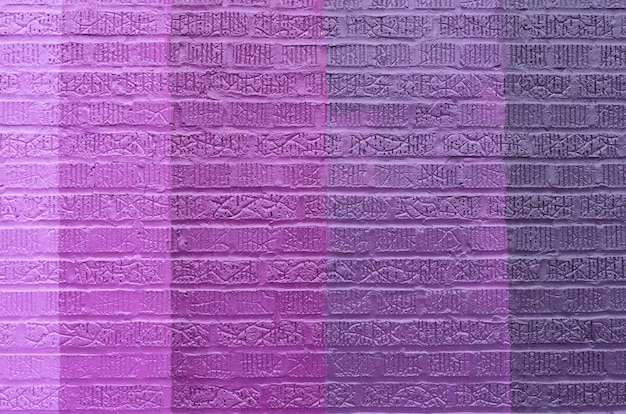 Purple brick wall background