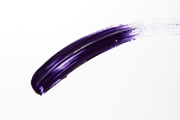 Free photo purple brush stroke on white background