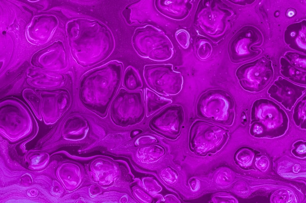 Фиолетовые пузыри акриловая картина