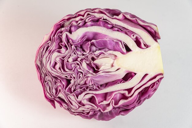 Purple cabbage on the table