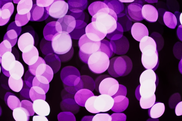 Purple circular neon lights background