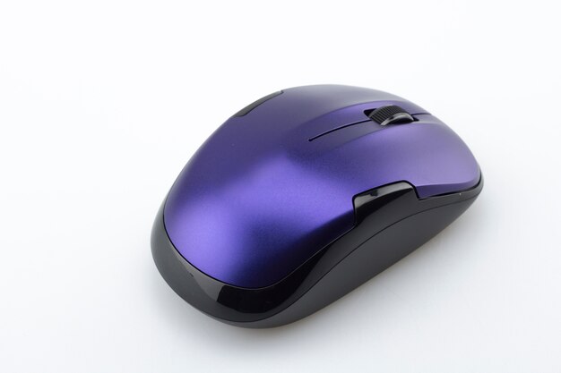 Purple computer mouse