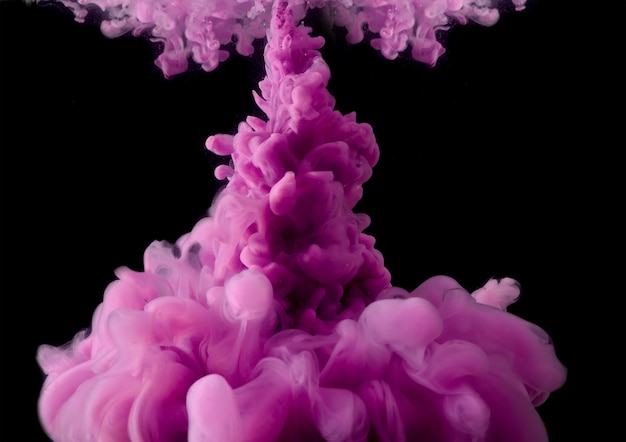 Purple explosion with black background