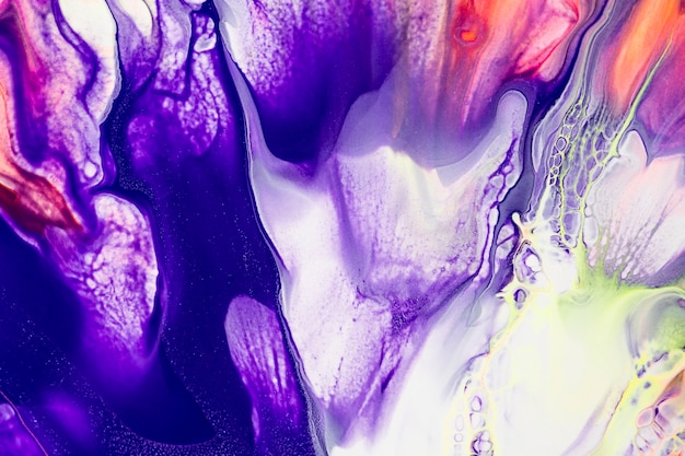 Purple fluid art background DIY abstract flowing texture