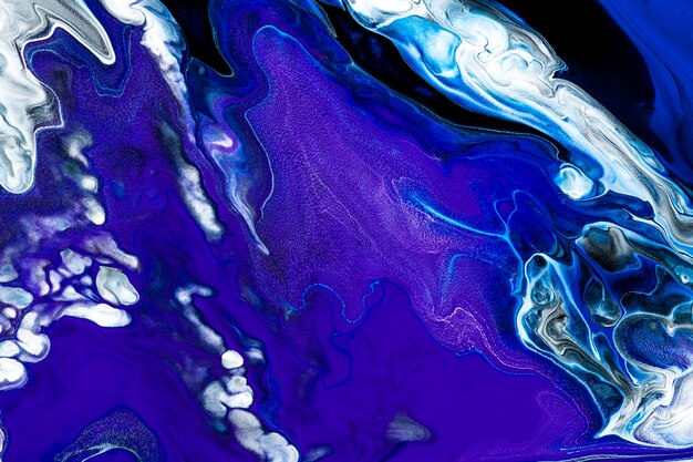 Purple fluid art background DIY abstract flowing texture