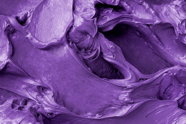 Purple frosting texture background close-up