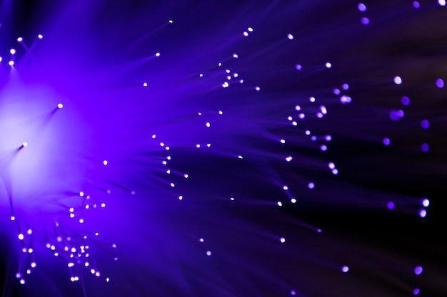 Purple light and blurred background concept