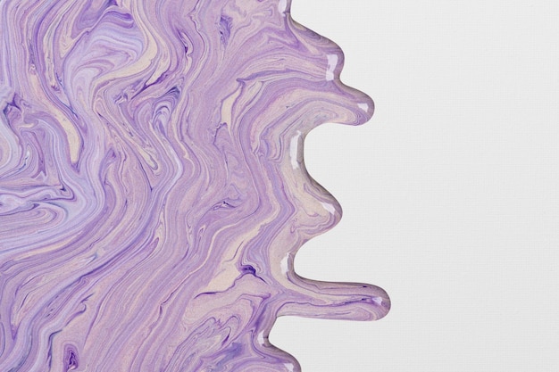 Sfondo di marmo liquido viola astratto che scorre texture arte sperimentale
