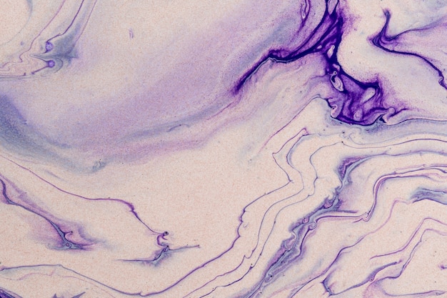 紫色の大理石の渦巻き背景抽象的な流れるようなテクスチャ実験