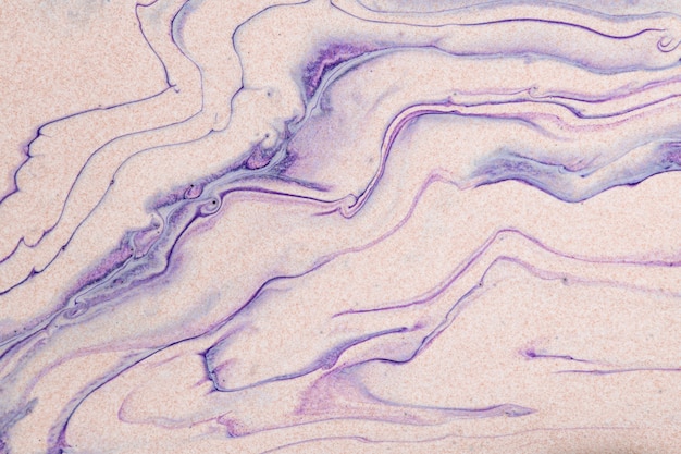 紫色の大理石の渦巻き背景抽象的な流れるようなテクスチャ実験アート