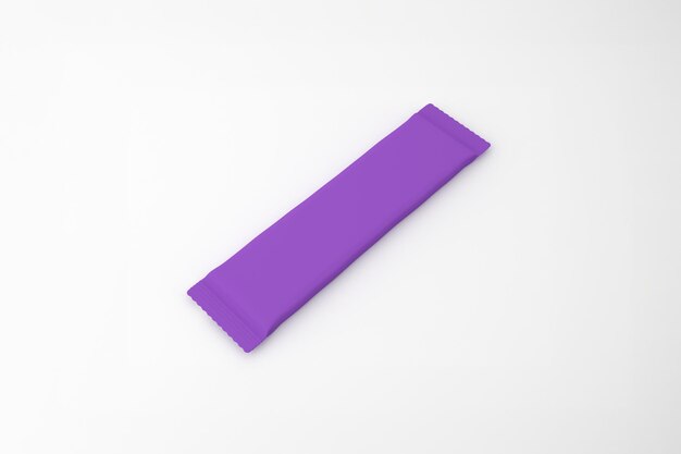 Purple Packaging Isolated on White Background