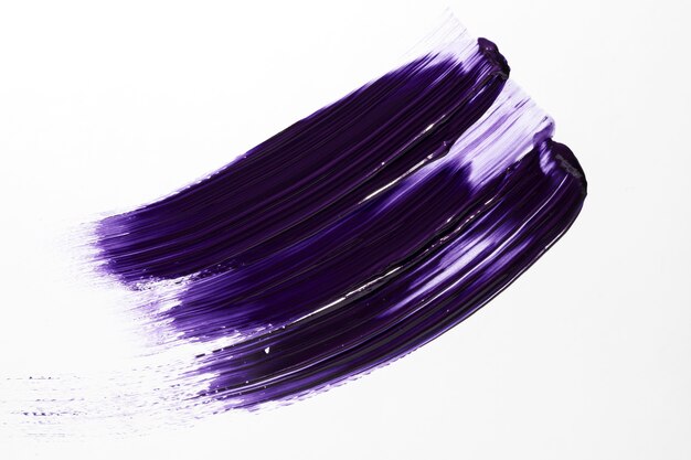Purple paint abstract brush stroke