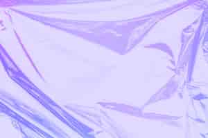 Бесплатное фото Фиолетовая пластиковая голографическая текстура морщинистая