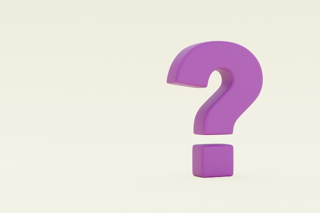 Free photo purple question mark