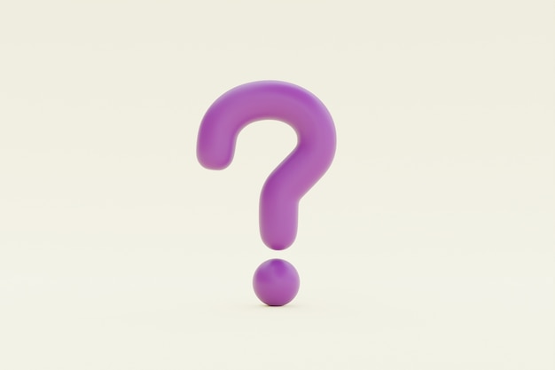 紫色の質問マーク