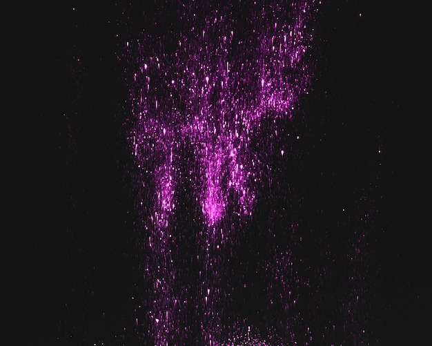 Фиолетовые блестки на темном фоне