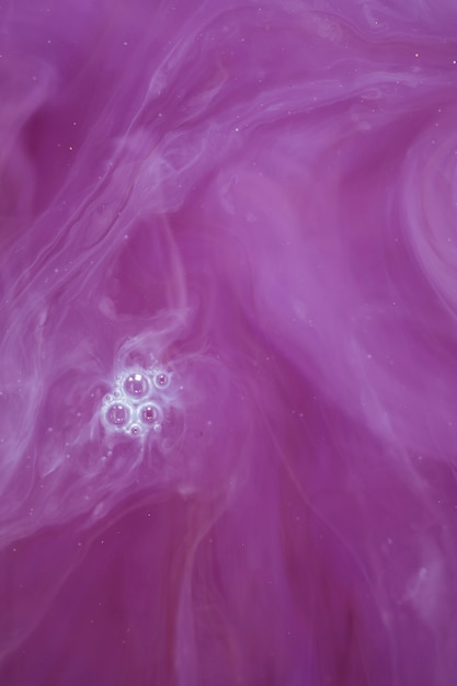 Purple smoke with bubbles