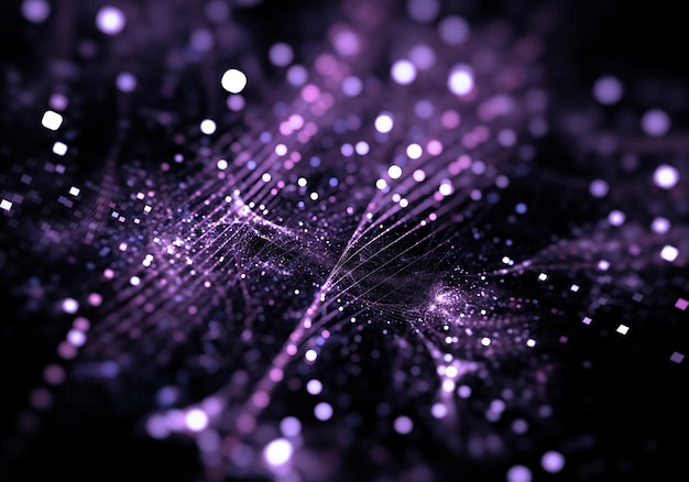 Purple sparkle and bokeh background