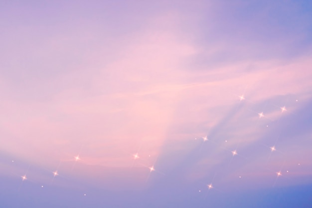 Foto gratuita priorità bassa di immagine della scintilla del modello del cielo stellato viola