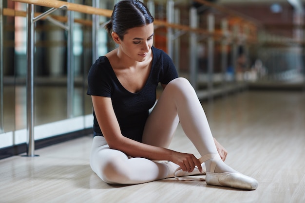 Putting on Ballet Shoes