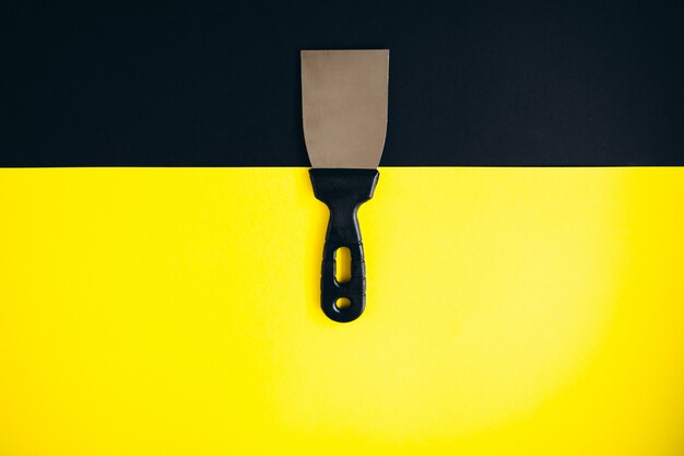 Putty knife isolated background