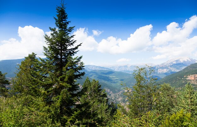   Pyrenees mountains from high point