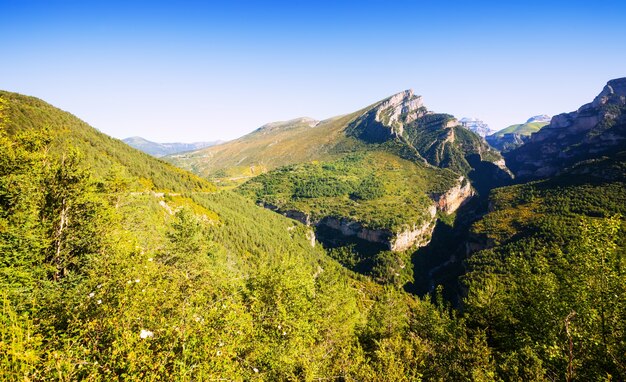 Pyrenees Mountains landscape. Huesca