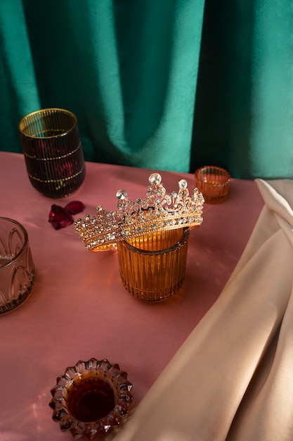 Free photo queen crown still life