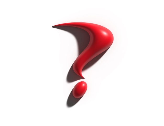 Question Mark 3d Symbol Design.