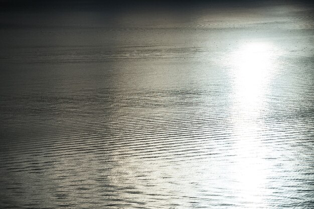Quiet sea with sun reflection