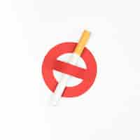 Free photo quit smoking with bad habit concept