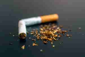 Free photo quiting nicotine and tobacco addiction abstract concept. copy s