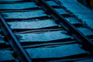 Free photo railroad tracks