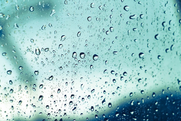 Rain drops on the window