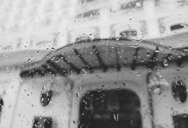 Rain Storm Street Аннотация Размытие грязной концепции дождя