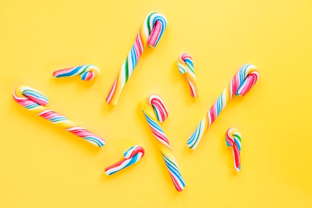 Rainbow candy canes 