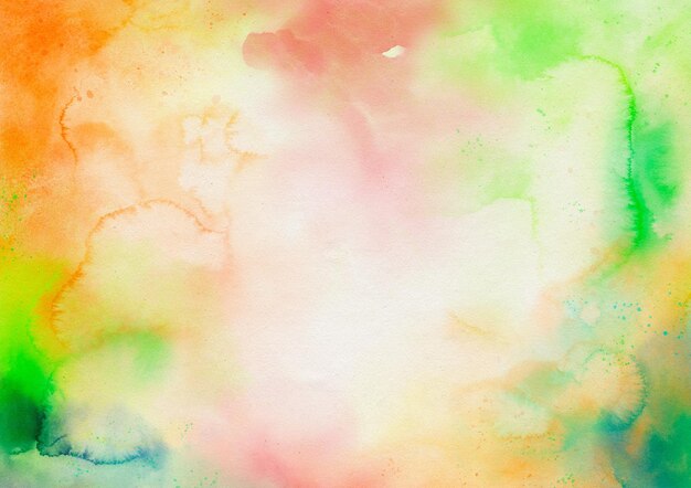 Rainbow Colored Watercolor Stains