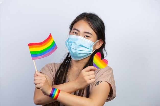 Осведомленность о радужном флаге для концепции гордости ЛГБТ-сообщества