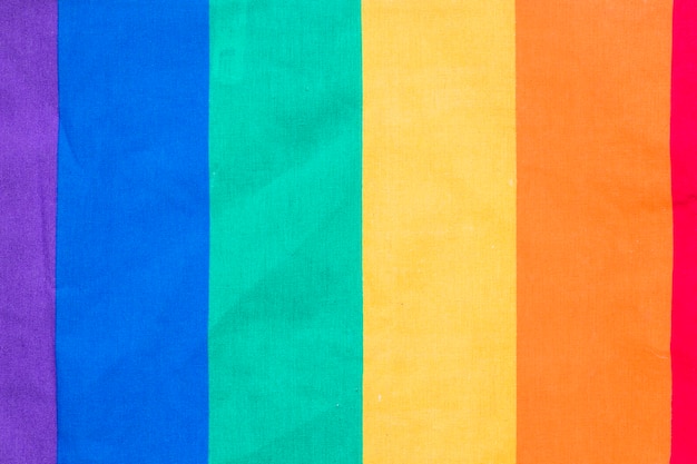 Free photo rainbow flag on paper