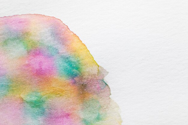 Rainbow rounded shape texture on canvas