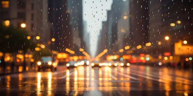 Foto gratuita le gocce di pioggia offuscano la vista attraverso una finestra in una giornata triste