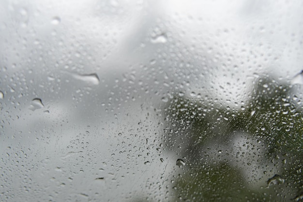 Free photo rainy day - behind car window