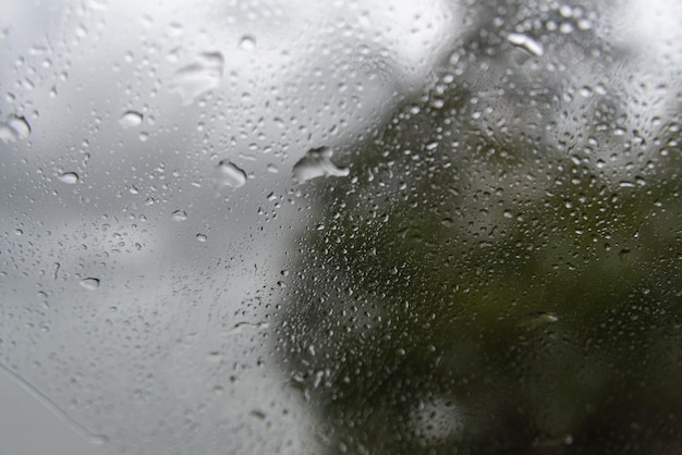 Дождливый день - за окном машины