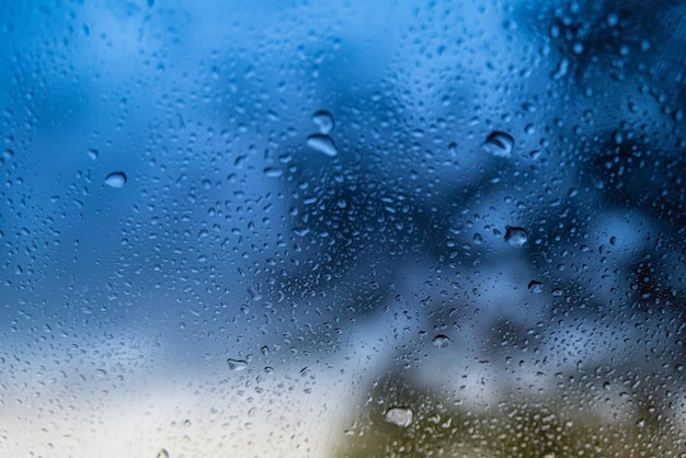 Free photo rainy day - behind car window