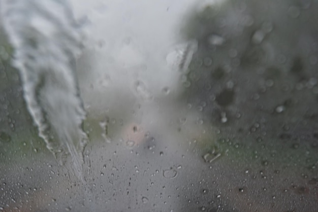 Rainy day - behind car window