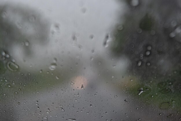 Rainy day - behind car window